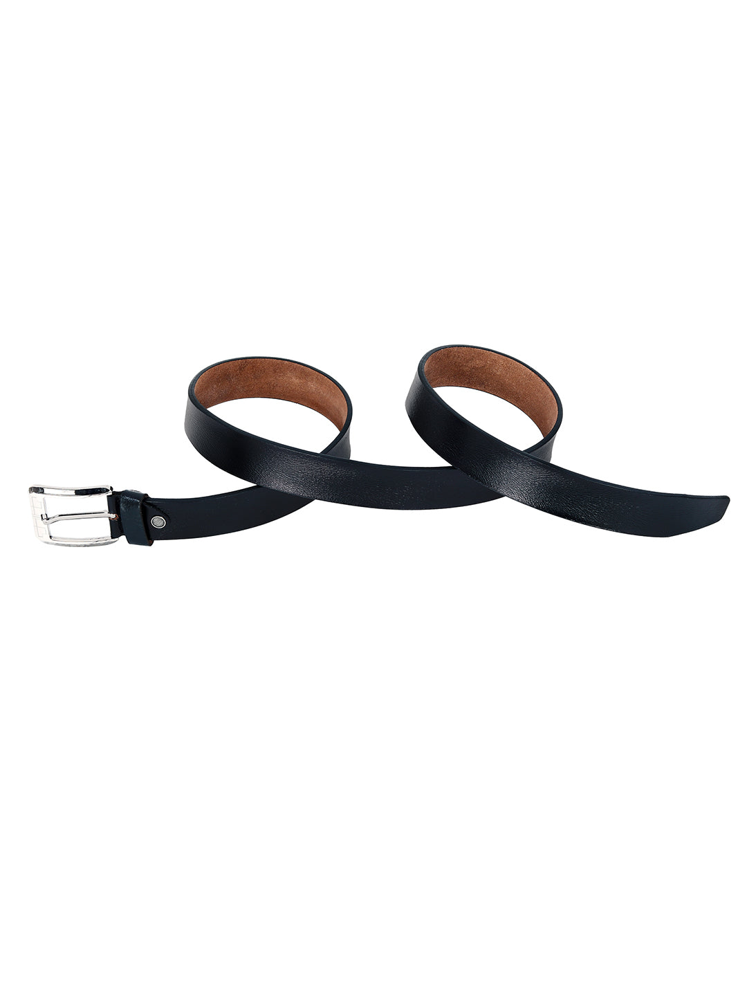 Leather World Formal Casual Black Color Branded Stylish Genuine Leather Belts For Men