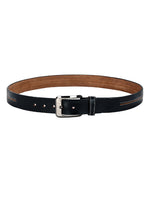 Load image into Gallery viewer, Leather World Formal Casual Black Color Branded Stylish Genuine Leather Belts For Men
