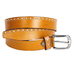 Load image into Gallery viewer, Leather World Formal Casual Tan Color Branded Stylish Genuine Leather Belts For Men
