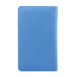 Genuine Grained Leather Sky Blue Unisex Multi-Purpose Holder