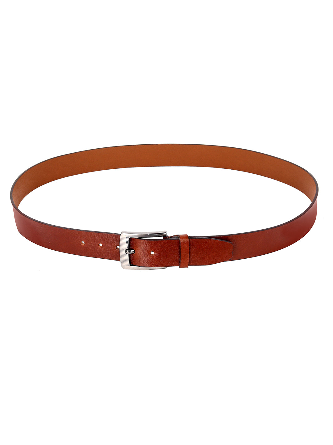Leather World Formal Casual Brown Color Branded Stylish Genuine Leather Belts For Men