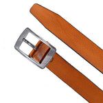 Load image into Gallery viewer, Leather World Formal Casual Tan Color Branded Stylish Genuine Leather Belts For Men

