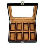 Load image into Gallery viewer, Leather World Unisex 8 Slots Watch Organiser Box - Leatherworldonline.net
