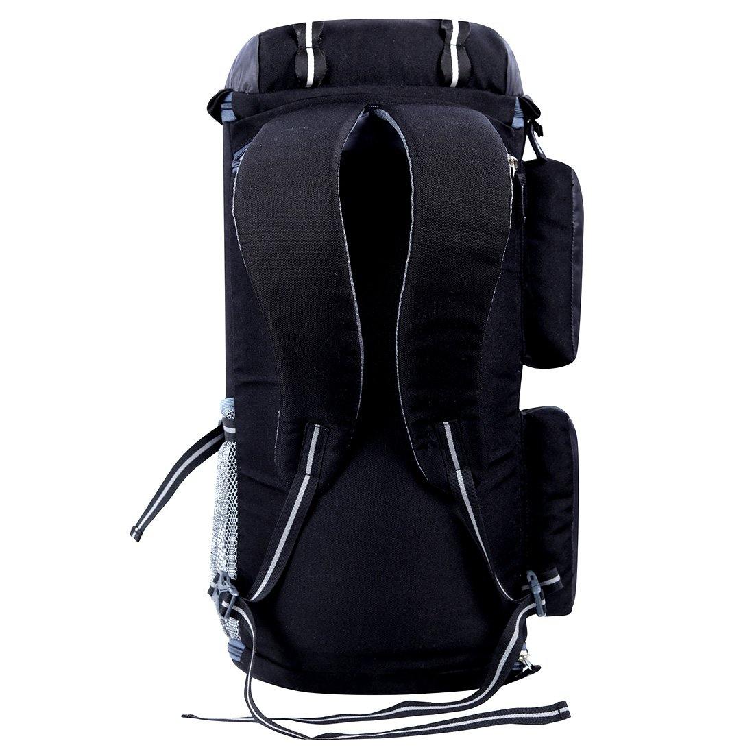 Leather World Black & Grey Casual  Rucksack With Shoe Compartment - Leatherworldonline.net