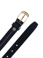 Load image into Gallery viewer, Leather World Formal Casual Black Stylish Genuine Leather Belts for Women
