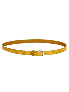 Women Casual, Evening, Party, Formal Orange Genuine Leather Belt