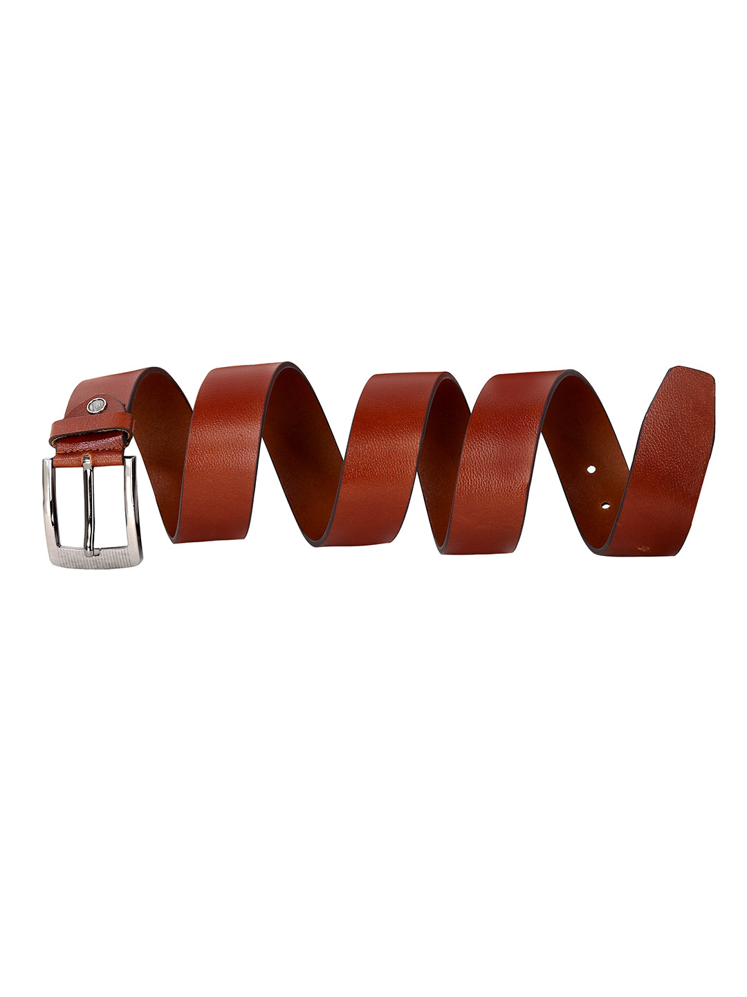 Leather World Formal Casual Brown Color Branded Stylish Genuine Leather Belts For Men