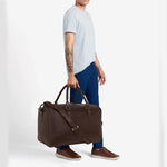 Load image into Gallery viewer, Leather World High Capacity Travel Bag Luggage Unisex Leisure Fitness Weekend Bag Business Suitcase Soft Vegan Leather Travel Duffels Shoulder Bags
