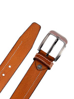 Load image into Gallery viewer, Leather World Pin Lock Buckle Genuine Leather Formal Casual Brown Belt For Men Elegant Gift Box
