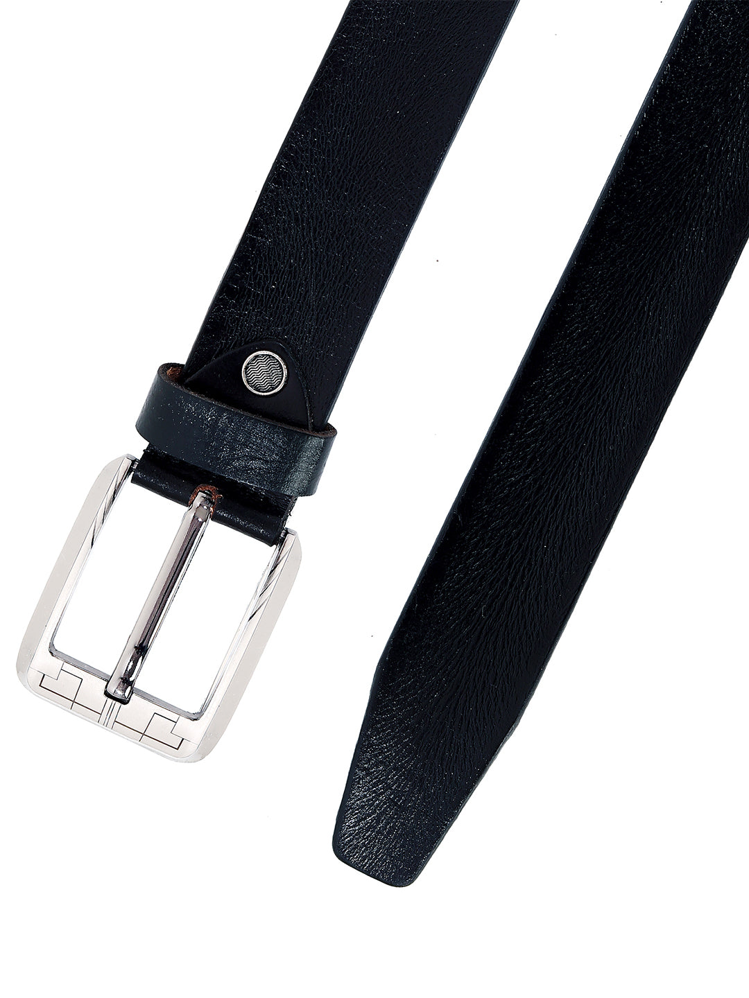 Leather World Formal Casual Black Color Branded Stylish Genuine Leather Belts For Men