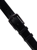Load image into Gallery viewer, Leather World Pin Lock Buckle Genuine Leather Formal Casual Black Belt For Men Elegant Gift Box

