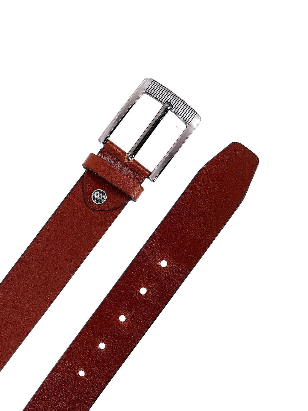 Leather World Formal Casual Brown Color Branded Stylish Genuine Leather Belts For Men