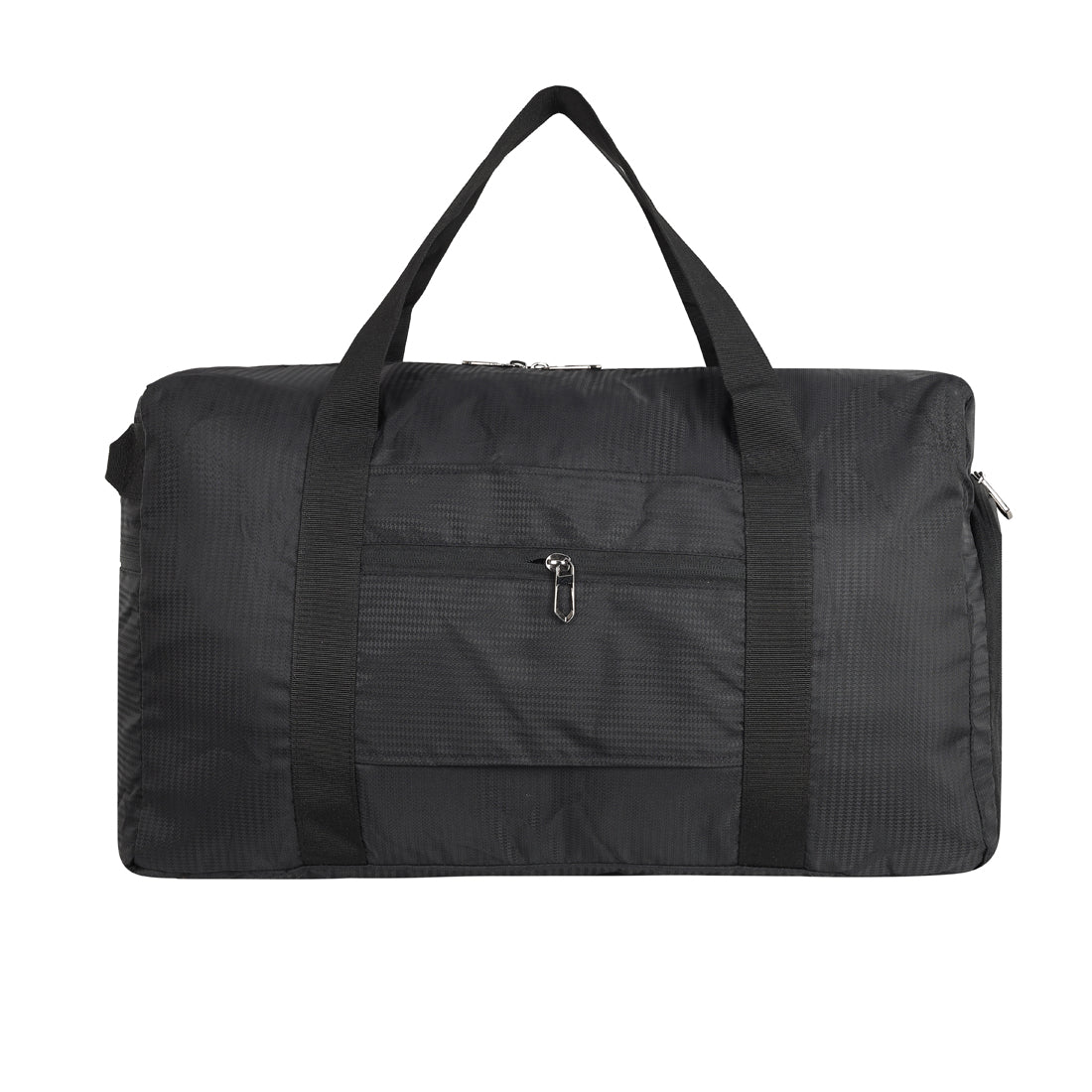 Fly Fashion Polyester Fold able Travel Duffel Bag Men Luggage Women -(Black)