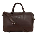 Load image into Gallery viewer, Leather World High Capacity Travel Bag Luggage Unisex Leisure Fitness Weekend Bag Business Suitcase Soft Vegan Leather Travel Duffels Shoulder Bags
