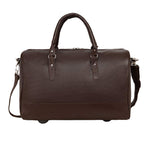 Load image into Gallery viewer, Leather World High Capacity Travel Bag Luggage Unisex Leisure Fitness Weekend Bag Business Suitcase Soft Vegan Leather Travel Duffels Shoulder Bags
