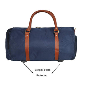 Leather World 46.2 Liter Nylon Water Resistant Sports Gym Travel Weekender Duffel Bag with Shoe Compartment for Men and Women