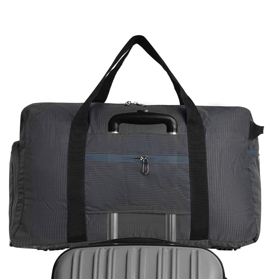 Fly Fashion Polyester Fold able Travel Duffel Bag Men Luggage Women -(Grey)