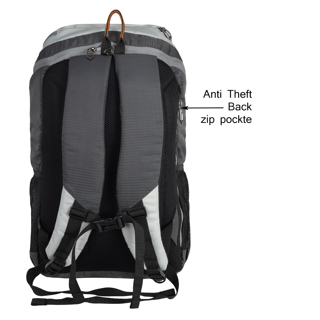 Fly Fashion 20 ltrs Polyester Multi Color Laptop Backpack Rucksack Travel Bag Men Women (Grey)