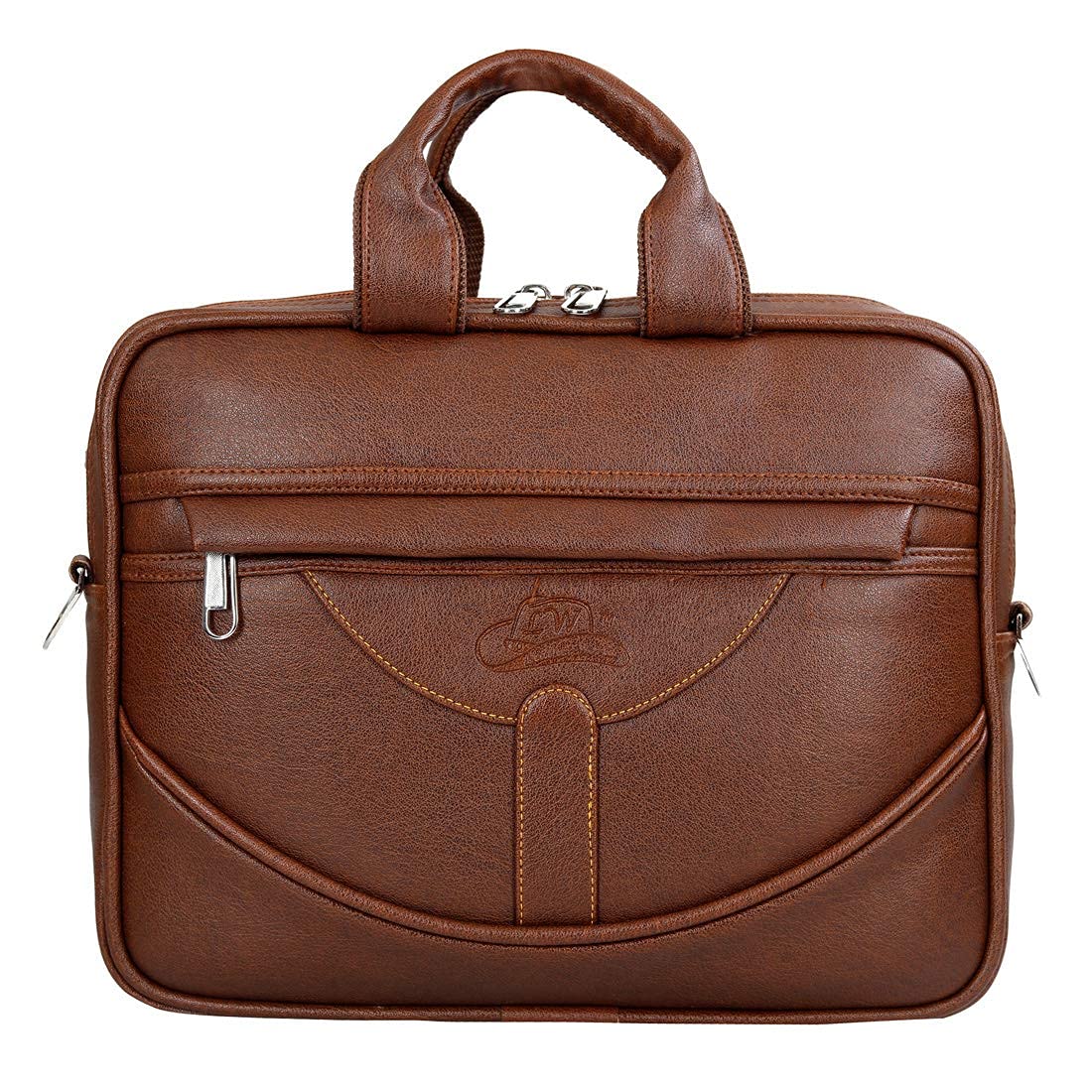 Leather World Pu Leather Mini 14 inch Laptop Office Bag | Office Bag | Messenger Bag | Travel Bag