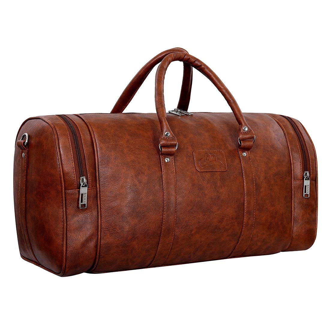 Leather World Faux Leather 27 Cms Travel Duffle(BIGDB_ Tan)