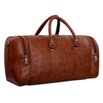 Load image into Gallery viewer, Leather World Faux Leather 27 Cms Travel Duffle(BIGDB_ Tan)
