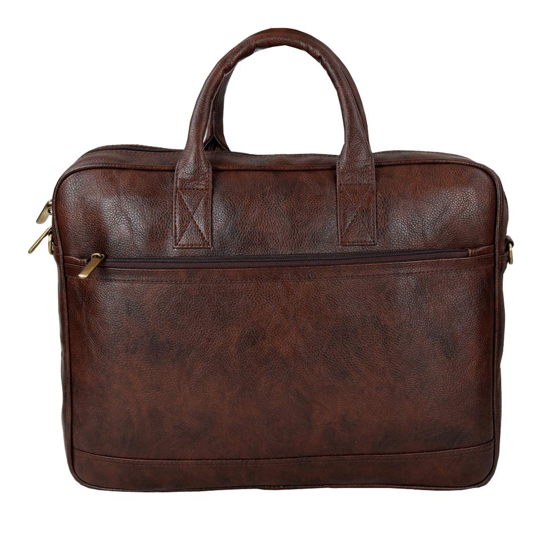 Leather World Laptop Bag 15.6 Inch Briefcase Shoulder Bag Water Resistant Laptop Bag Satchel Tablet Business Carrying Handbag Laptop Sleeve for Women and Men Brown