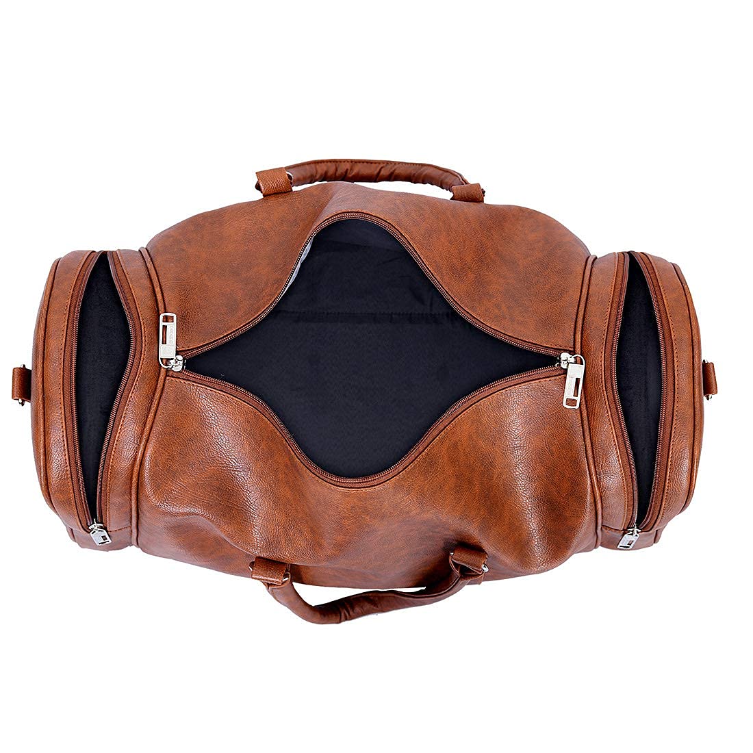 Leather World Faux Leather 27 Cms Travel Duffle(BIGDB_ Tan)