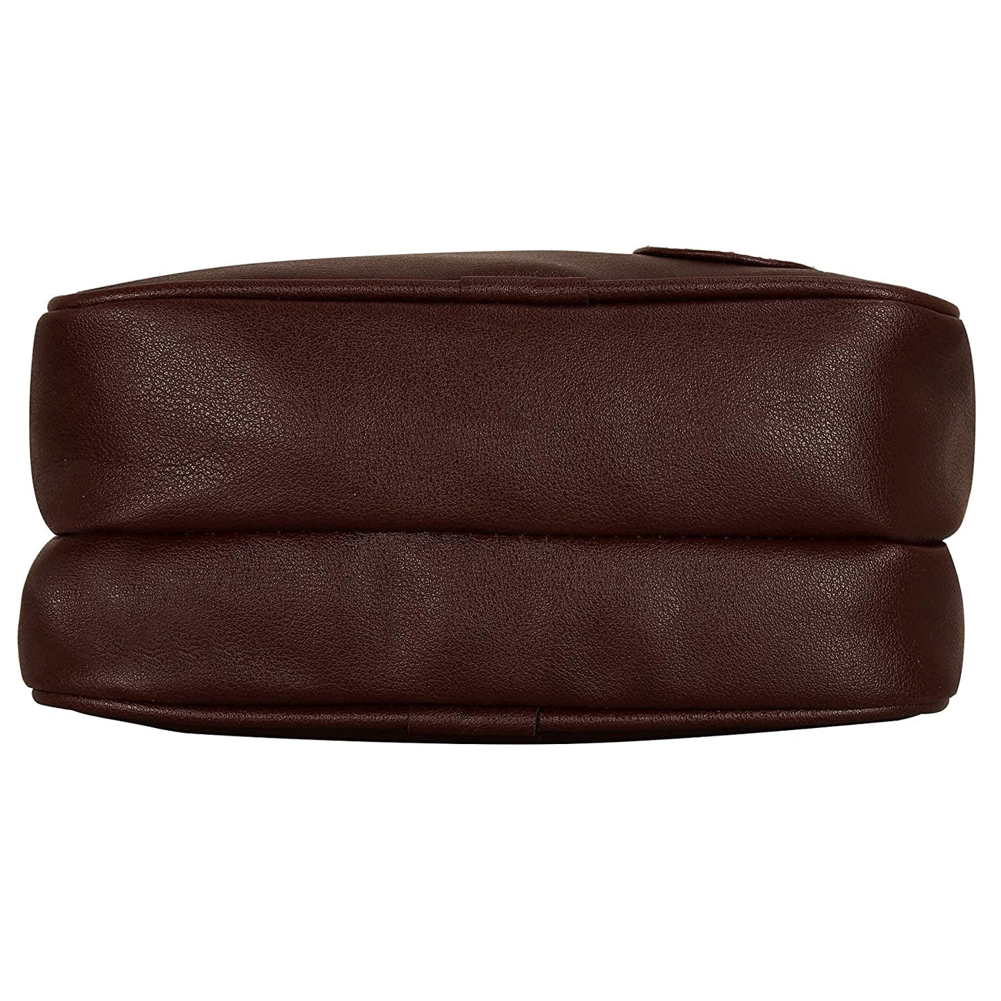 Leather World PU Leather Sling Cross Body Travel Office Business Messenger Bag for Men Women r (23 x 10x 29 cm) (Brown)
