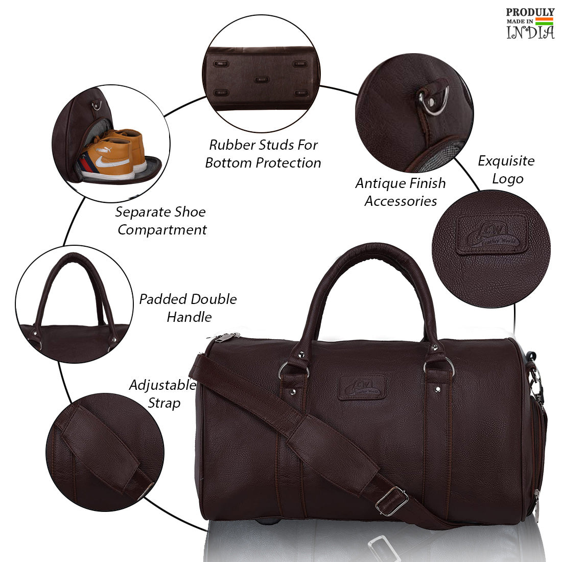 Buy Calvin Klein Men's Duffle Bag, Black at Ubuy India