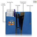 Load image into Gallery viewer, Genuine Gritty Leather Unisex Navy Blue Multi-purpose Holder
