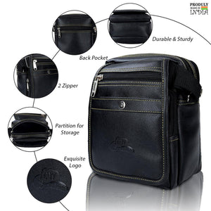 Leather World Unisex Casual Leatherette Sling Bag - Leatherworldonline.net