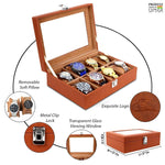 Load image into Gallery viewer, Leather World Unisex 8 Slots Watch Organiser Box - Leatherworldonline.net
