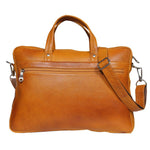 Load image into Gallery viewer, Leather World 8.5 Liter Rust Genuine Leather Designer Laptop with Zip Closure Travel Bag OB1002 - Leatherworldonline.net

