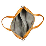 Load image into Gallery viewer, Leather World 8.5 Liter Rust Genuine Leather Designer Laptop with Zip Closure Travel Bag OB1002 - Leatherworldonline.net
