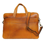 Load image into Gallery viewer, Leather World 9 Liter Rust Genuine Leather Designer Laptop with Zip Closure Travel Bag OB1008 - Leatherworldonline.net
