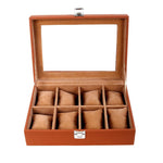 Load image into Gallery viewer, Leather World Unisex 8 Slots Watch Organiser Box - Leatherworldonline.net
