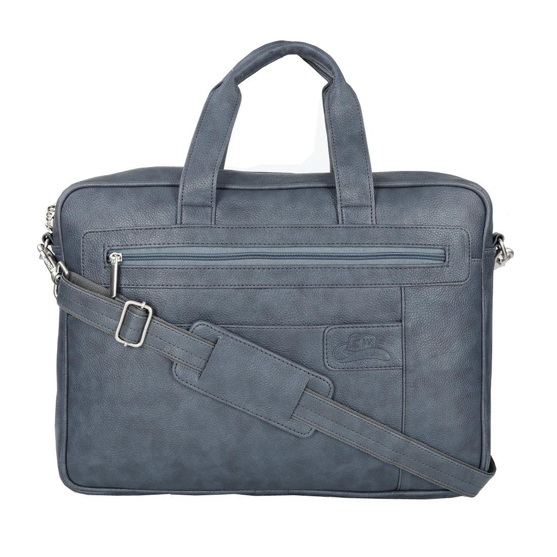 Stylish Grey Colour Office Laptop Bag - Leatherworldonline.net