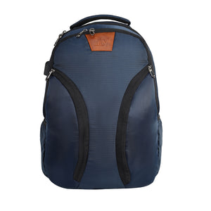 Fly Fashion Polyester Twill Laptop Casual College Backpack Bag for Men and Women (Blue)
