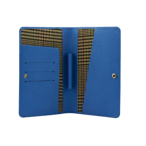 Genuine Gritty Leather Unisex Navy Blue Multi-purpose Holder