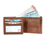 Load image into Gallery viewer, Genuine Grain Leather Wallet With Flap For Men
