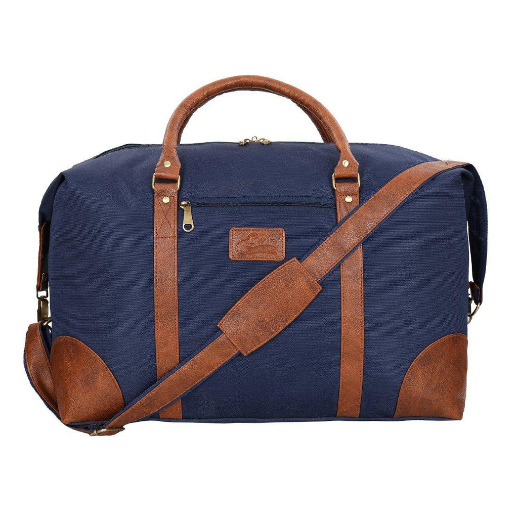 Luxurious Duffel Bag With Leatherette Swatch - Leatherworldonline.net