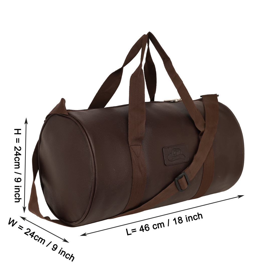 Unisex Classical Leatherette Gym Duffel Bag