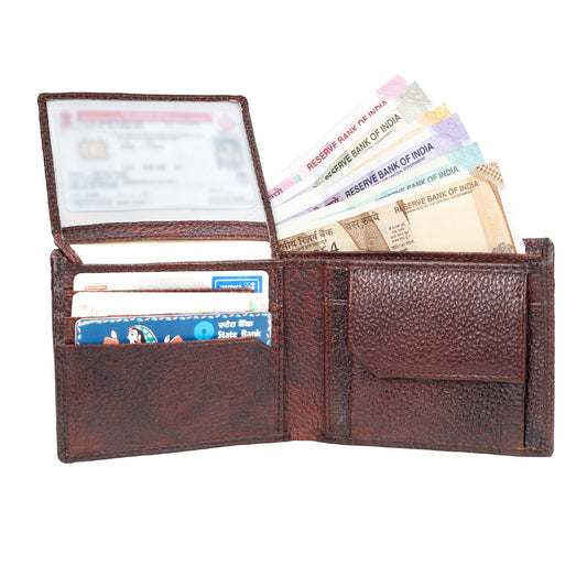 Leather World Genuine Grained Leather Wallet For Men