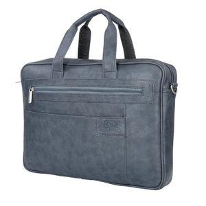 Stylish Grey Colour Office Laptop Bag - Leatherworldonline.net