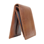 Load image into Gallery viewer, Genuine Grain Leather Wallet With Flap For Men
