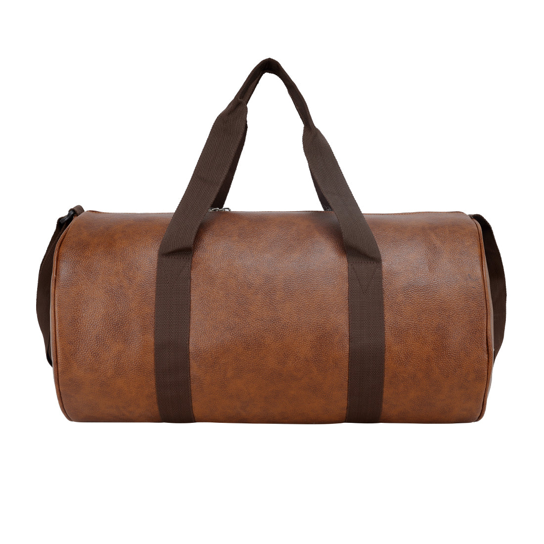 Leather World PU Leather Travel Duffle Bag for Men Women Luggage Sports Gym (Tan)