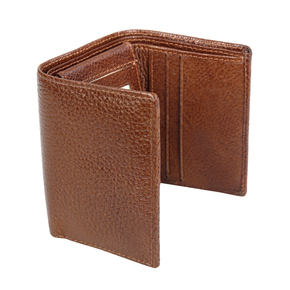 Genuine Grained Leather Trending Trifold Wallet For Men