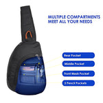 Load image into Gallery viewer, Fly Fashion Polyester Travel Sling Crossbody Backpack Shoulder Chest Bag Lightweight Men Women
